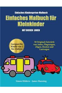 Einfaches Kindergarten-Malbuch