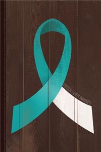 Cervical Cancer Awareness Ribbon Journal Notebook