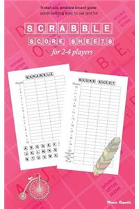 Scrabble Score Sheets for 4 Players