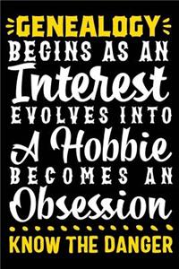 Genealogy Begins as an Interest Evolves Into a Hobbie Becomes an Obsession Know the Danger