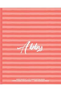 Abby - Wide-Ruled Composition Book