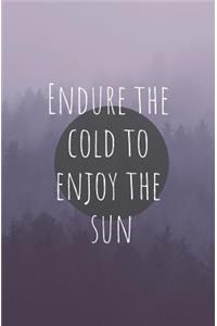 Endure the Cold to Enjoy the Sun