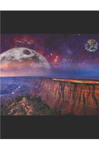 Canyon Fantasy Sci-Fi Space Notebook