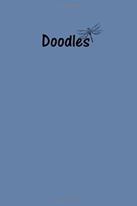 Doodles Journal - Great for Sketching, Doodling, Project Planning or Brainstorming: Medium Ruled, Soft Cover, 6 x 9 Journal, Blue-Gray, 365 Pages