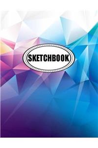 Red N Blue Sketchbook: 120 Pages of 8.5 X 11 Blank Paper for Drawing, Doodling or Sketching (Sketchbooks)