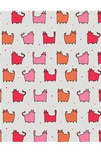 My Big Fat Bullet Journal for Cat Lovers Funny Cat Pattern Sunset Strip