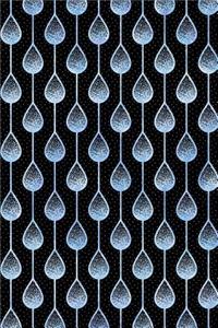Journal Notebook Teardrops Pattern 10