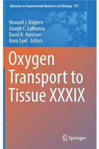 Oxygen Transport to Tissue XXXIX