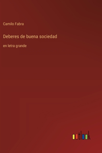 Deberes de buena sociedad