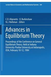 Advances in Equilibrium Theory