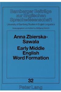 Early Middle English Word Formation