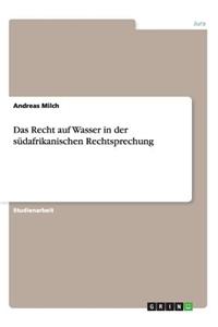 Recht auf Wasser in der südafrikanischen Rechtsprechung