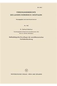 Methodologische Grundlagen der sozialökonomischen Verhaltensforschung