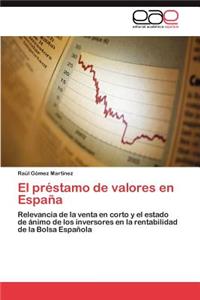 Prestamo de Valores En Espana