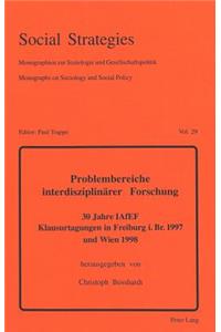 Problembereiche interdisziplinaerer Forschung
