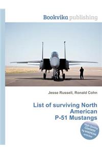 List of Surviving North American P-51 Mustangs