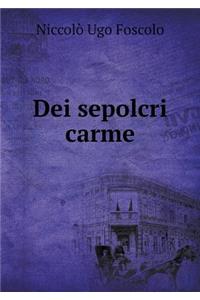 Dei sepolcri carme