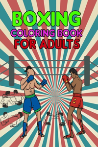 Boxing Coloring Book For Adults