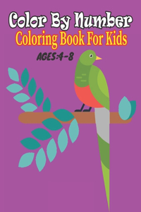 Color By Number coloring Book For Kids Ages 4-8