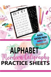 Modern Calligraphy Alphabet Practice Sheets