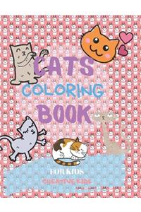 Cats Coloring Book For Kids