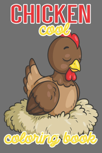 Chicken Cool Coloring Book