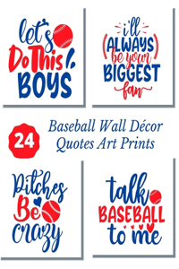 Baseball Wall Décor Quotes Art Prints