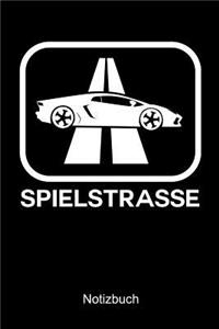 Spielstrasse Auto Notizbuch