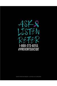 Ask - Listen - Refer 1-800-273-8255 #preventsuicide