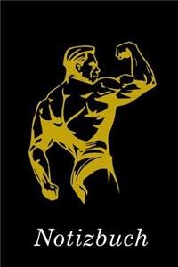 Bodybuilder Rücken Notizbuch