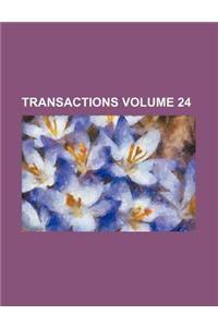 Transactions Volume 24
