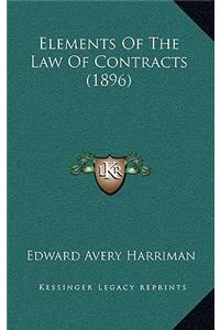 Elements of the Law of Contracts (1896)