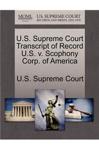 U.S. Supreme Court Transcript of Record U.S. V. Scophony Corp. of America