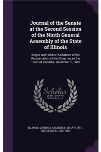 Journal of the Senate at the Second Session of the Ninth General Assembly of the State of Illinois