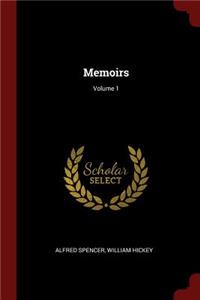 Memoirs; Volume 1