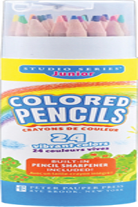 Studio Series Junior Colored Pencil Tube Set (24-Colors)