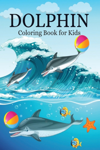 Dolphin coloring book for kids