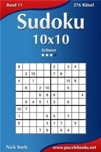 Sudoku 10x10 - Schwer - Band 11 - 276 Rätsel