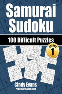 Samurai Sudoku Difficult Puzzles - Volume 1