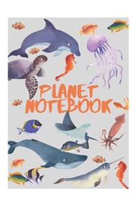 Planet Journal Notebook,100 Lined Page Notebook