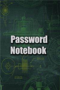 Password Notebook, Removable Cover Band for Security, An Organizer for All Your Passwords and Shit, Password Journal