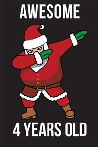 Awesome 4 Years Santa Dabbing