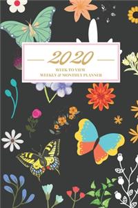 2020 Diary Week To View Weekly & Monthly Planner