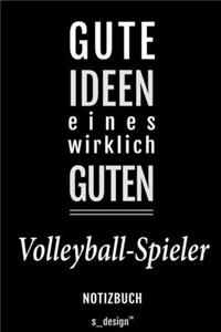 Notizbuch für Volleyball-Spieler: Originelle Geschenk-Idee [120 Seiten liniertes blanko Papier]