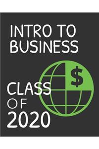 Intro to Business Class of 2020