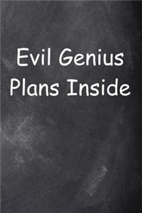 2020 Daily Planner Funny Saying Evil Genius Plans Inside Chalkboard Style 388 Pages