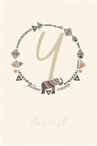 Beautiful Bohemian Style Journal with Initial