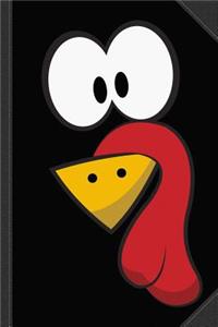 Cute Turkey Face Journal Notebook