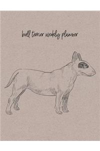 Bull Terrier Weekly Planner
