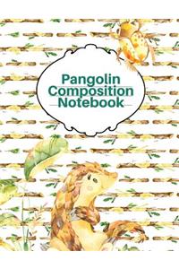 Pangolin Composition Notebook